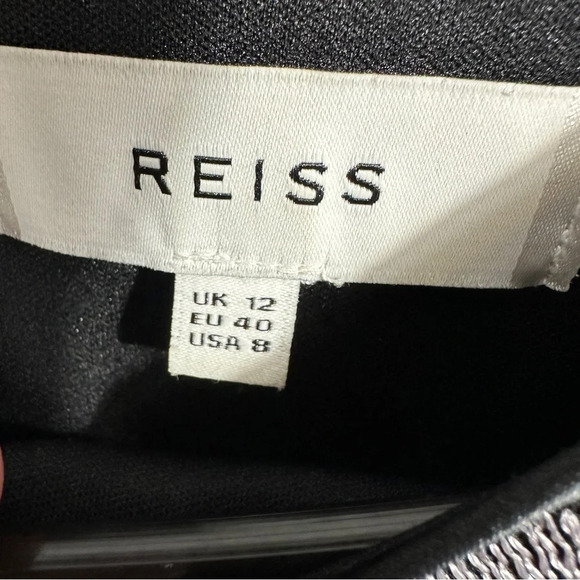 Reiss dress, size 12, black/silver, bodycon, designer, holidays, wedding guest - Picture 8 of 14